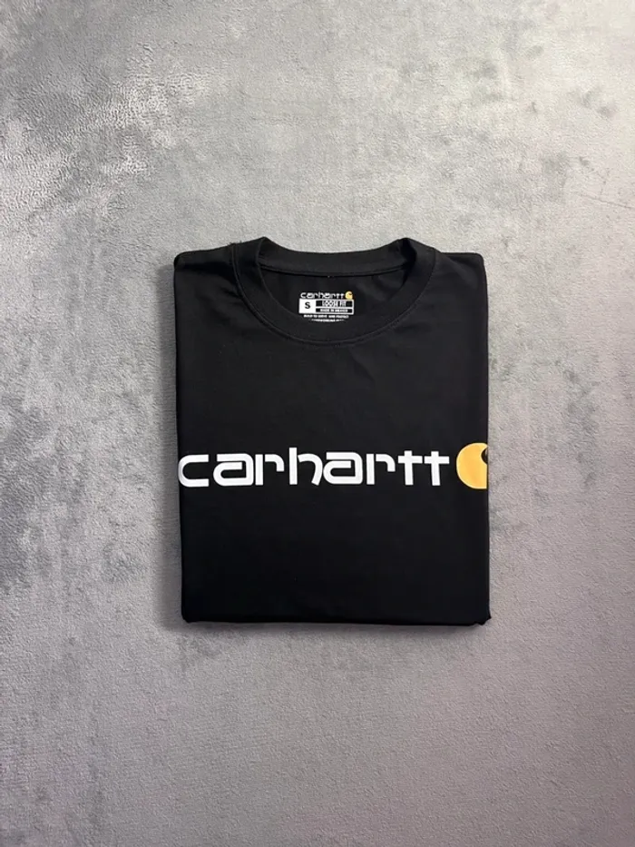 T-shirt Carhartt Crewneck Loose Fit – Noir – Big Logo – Taille S