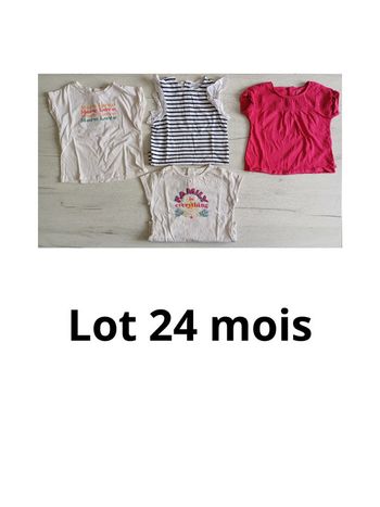 Lot t-shirt 24 mois