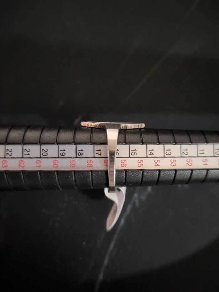 Bague acier inoxydable neuve Taille 57 - photo numéro 5