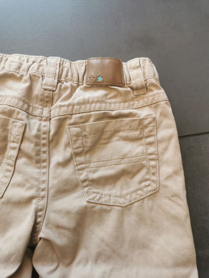 Jean beige grain de blé 18 mois - photo numéro 5