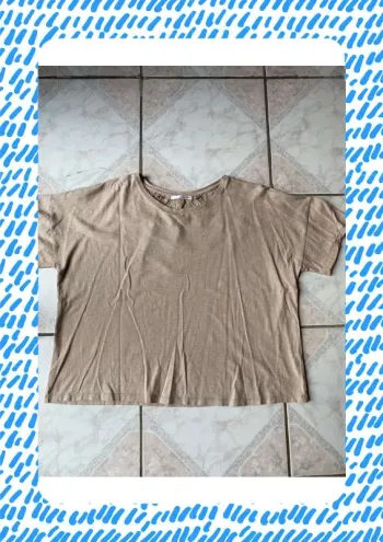 T shirt beige Camaïeu
