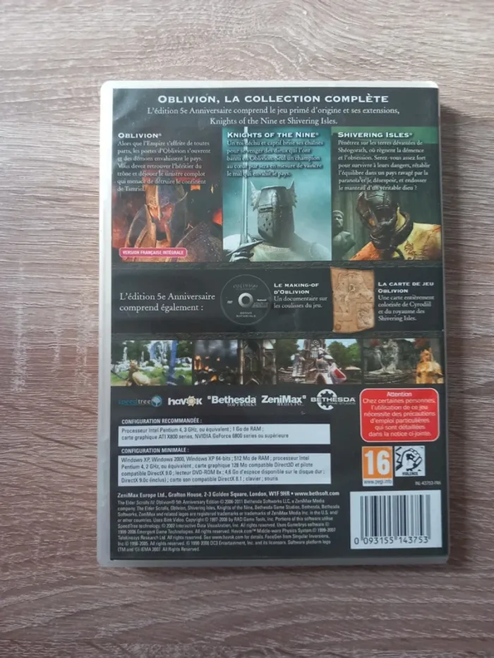 Jeu pc oblivion - photo numéro 2