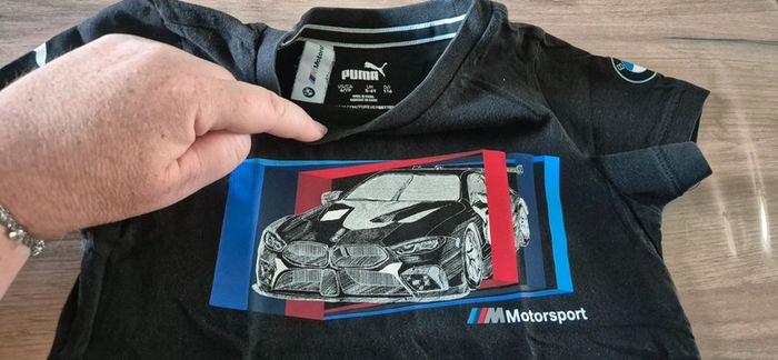 Tee-shirt puma bmw motorsport 5-6 ans - photo numéro 3