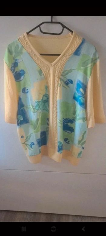 Pull manche courte vintage