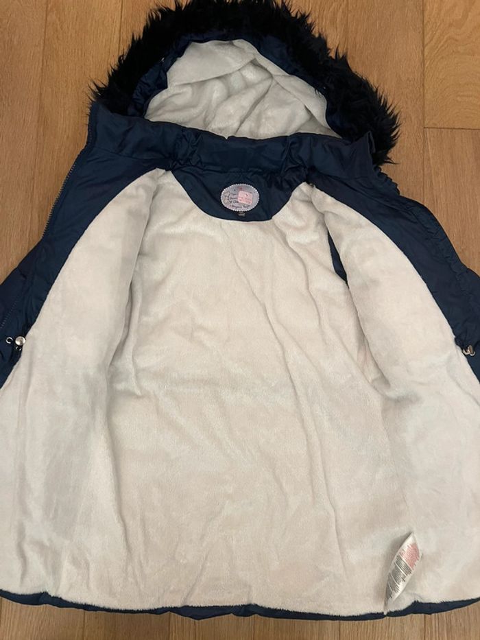Vends manteau doudoune chaude bleu marine sergent major 10 ans très bon état - photo numéro 5