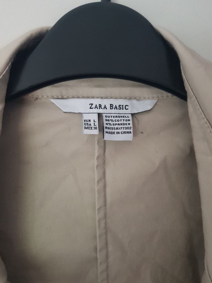 Superbe robe saharienne taille 40 beige Zara - photo numéro 3