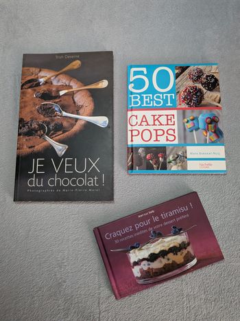 Lot de 3 Livres Desserts