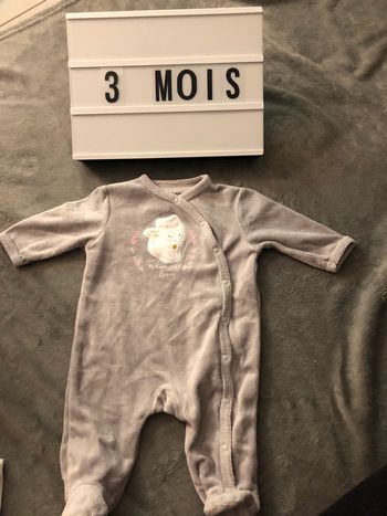 Pyjama velours 3 mois