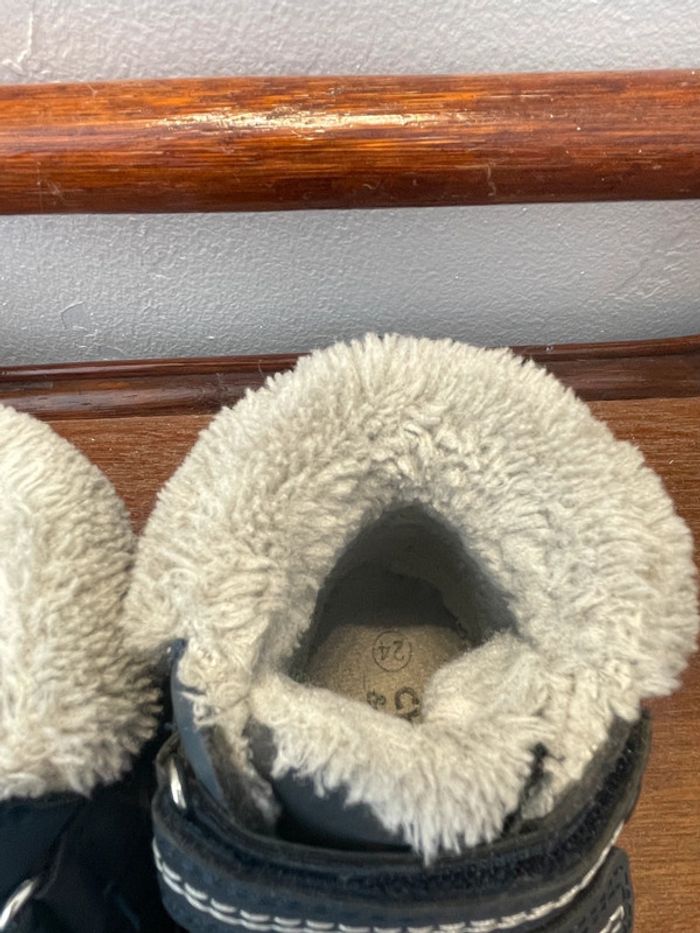Chaussures chaudes Charlie and Friends bleu et gris pointure 24 - photo numéro 4