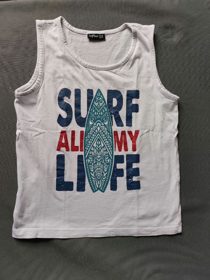 Débardeur motif surf 🎮 Taille 10 ans