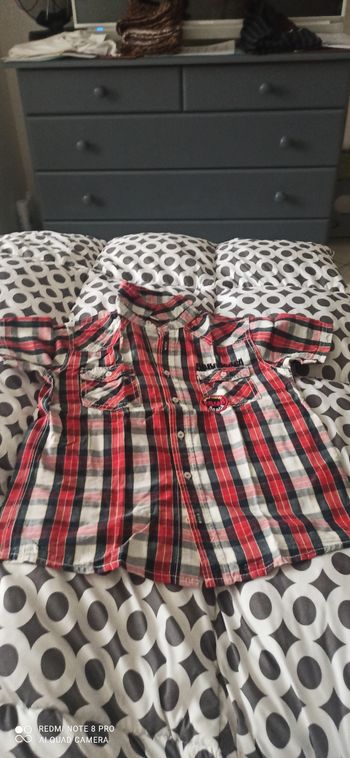 Chemisette à carreaux 10 ans
