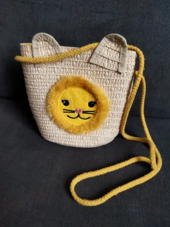 Sac à main enfant lion bandoulière