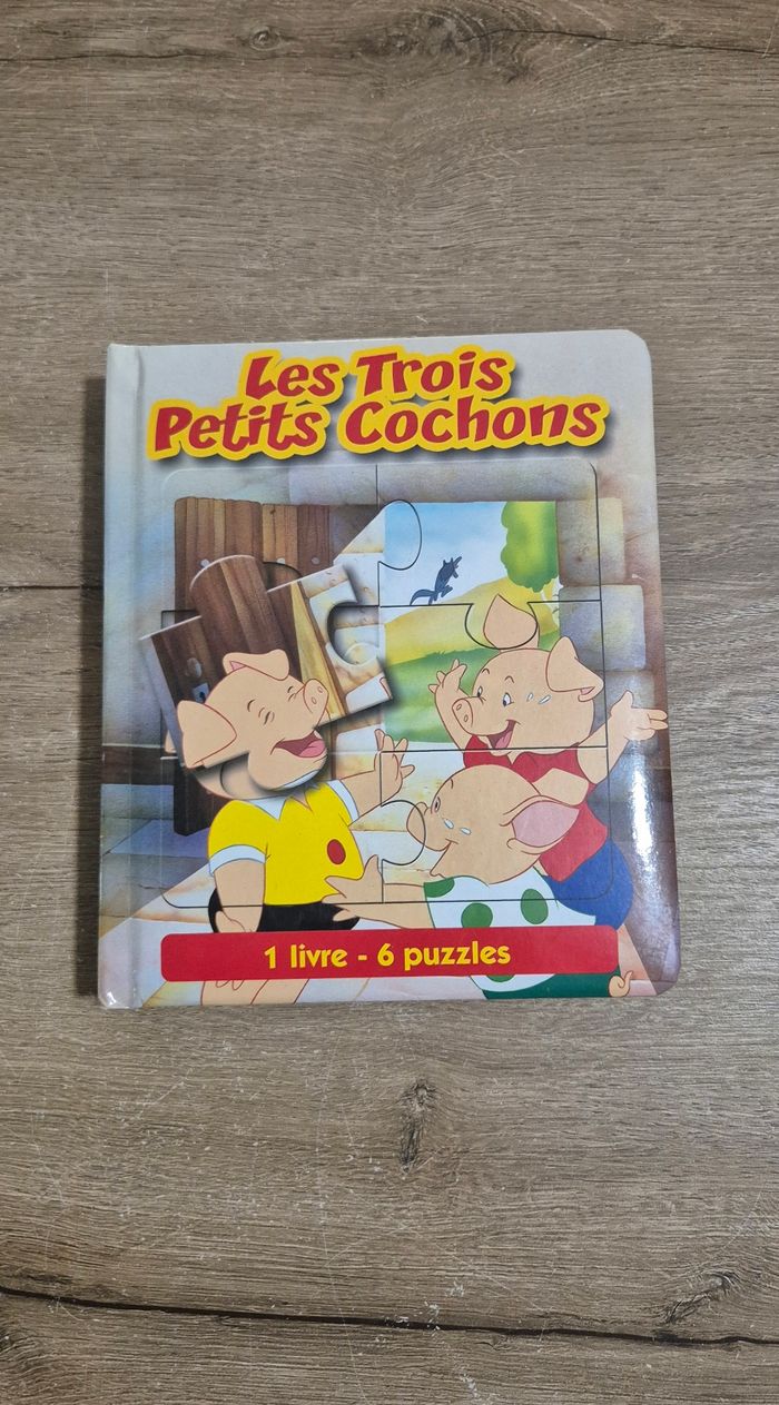 Livre puzzle Les 3 petits cochons