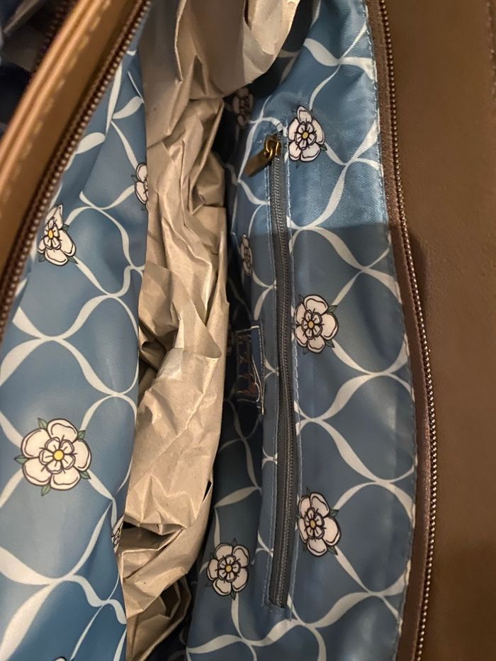 Sac Cabas Moon & National Trust - Tweed Laine Rose/Bleu Écossais - Neuf - photo numéro 2