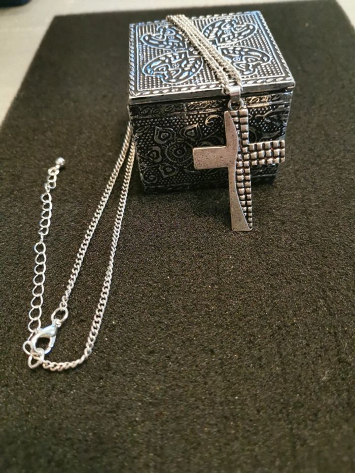 Collier et pendentif spirituel croix chrétienne - photo numéro 2
