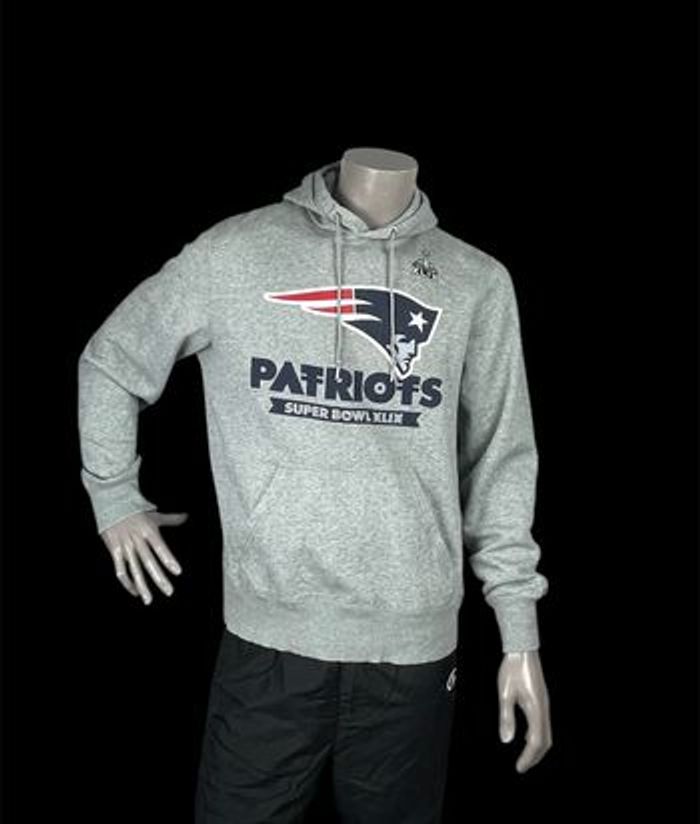 Sweat à capuche Nike NFL New Super Bowl gris homme L - Hoodie sport, streetwear, football US Pull