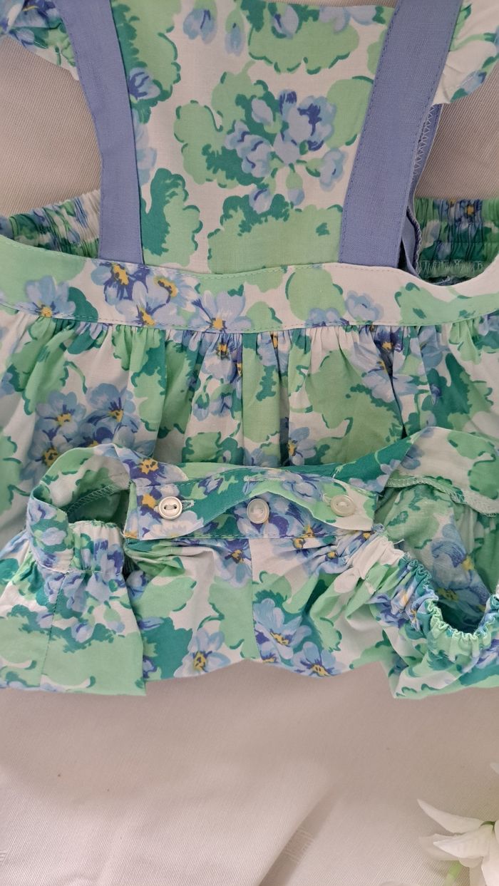 Combi short d'été à fleurs - photo numéro 5
