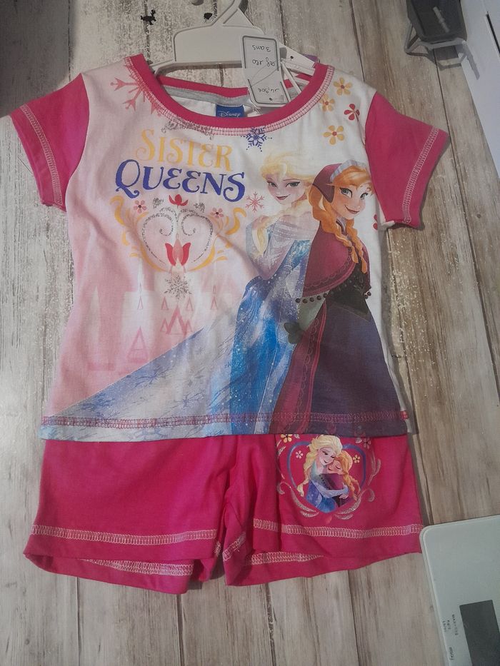 Ensemble la reine des neiges rose et blanc