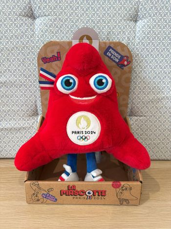 Peluche "La Phryge Olympique 25cm" JO Paris 2024 (Made In France)