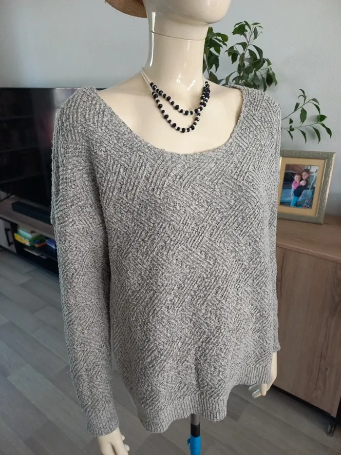 Pull gris femme Only T40 - photo numéro 2