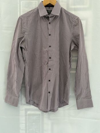 Chemise manches longues à carreaux violet - Jake’s - S/36