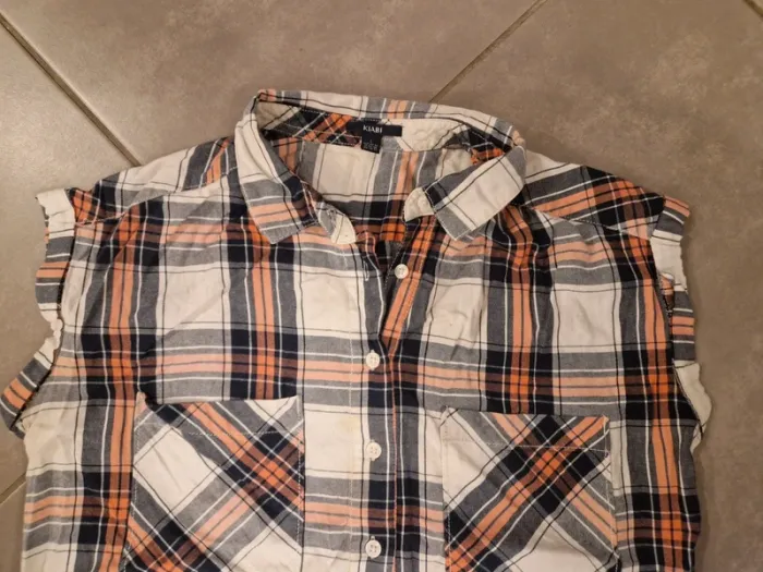 Chemise à carreaux femme - photo numéro 2