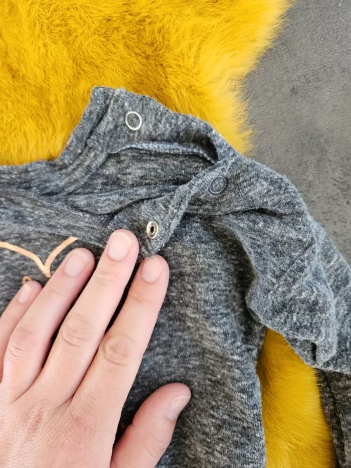 Pull gris chiné - photo numéro 4