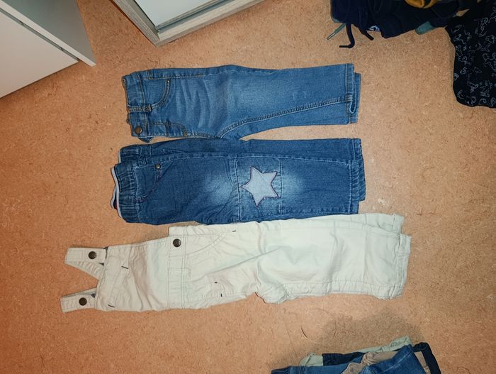 Lot de 2 salopette et 4 jeans bebe garçon 18 mois - photo numéro 2