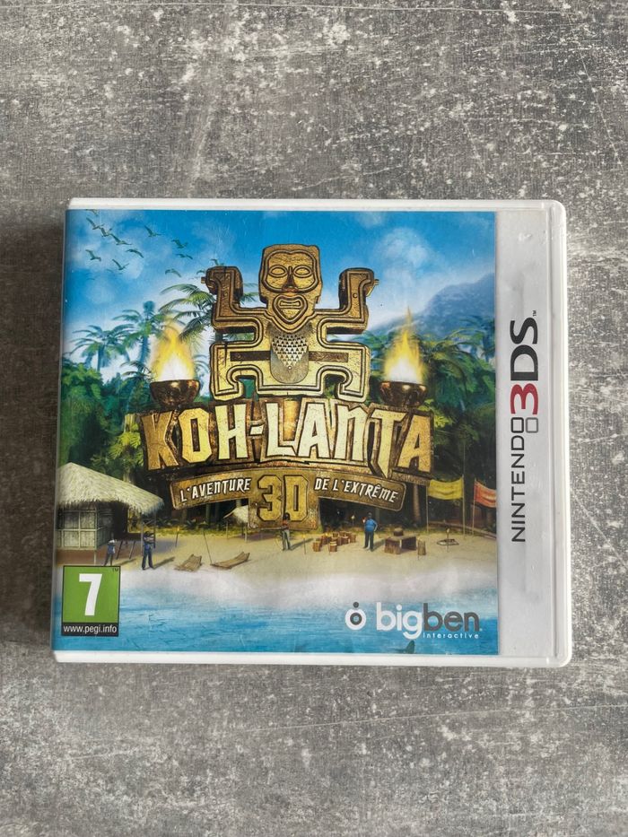 Jeu pour Nintendo 3DS, Koh-Lanta 3D, l'aventure de l'extrême en français.