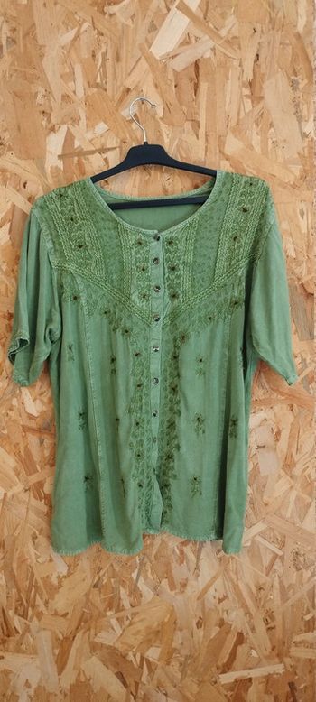 Tunique fleurs brodées