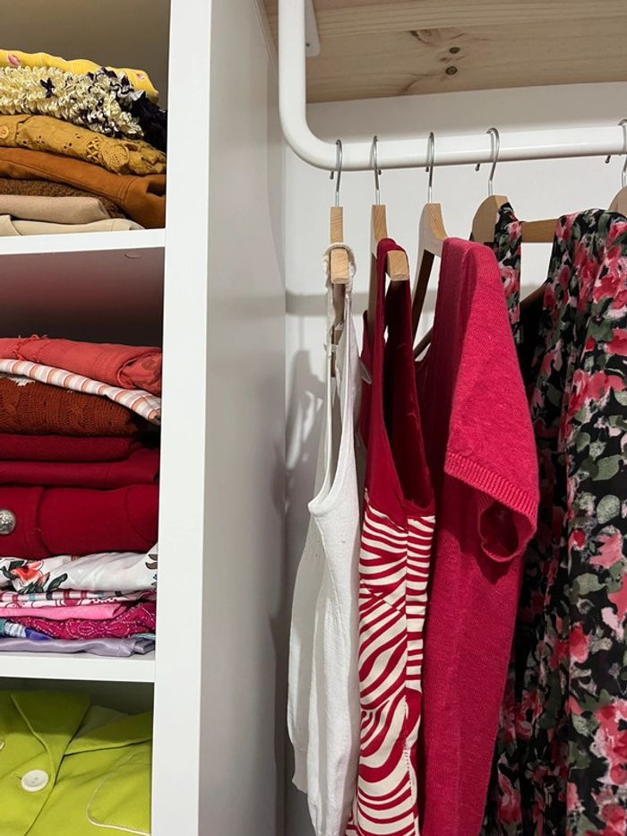 Top vintage col ras du cou / halter uni blanc avec volant - photo numéro 7