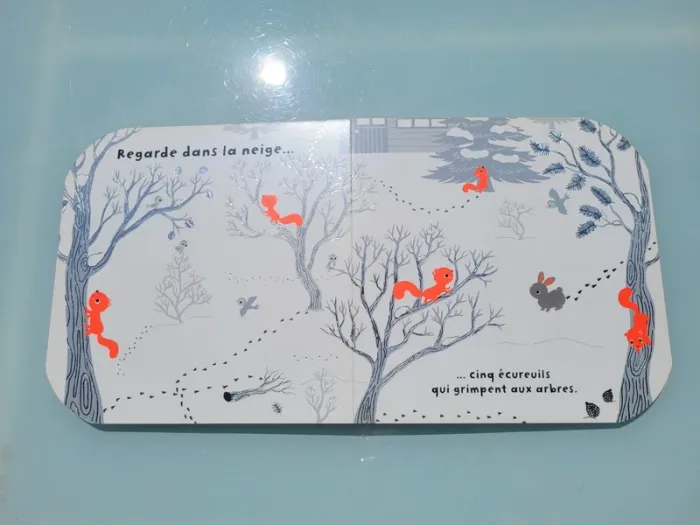 Livre à toucher grand format 🐇 Regarde dans la neige 🌨 - photo numéro 8