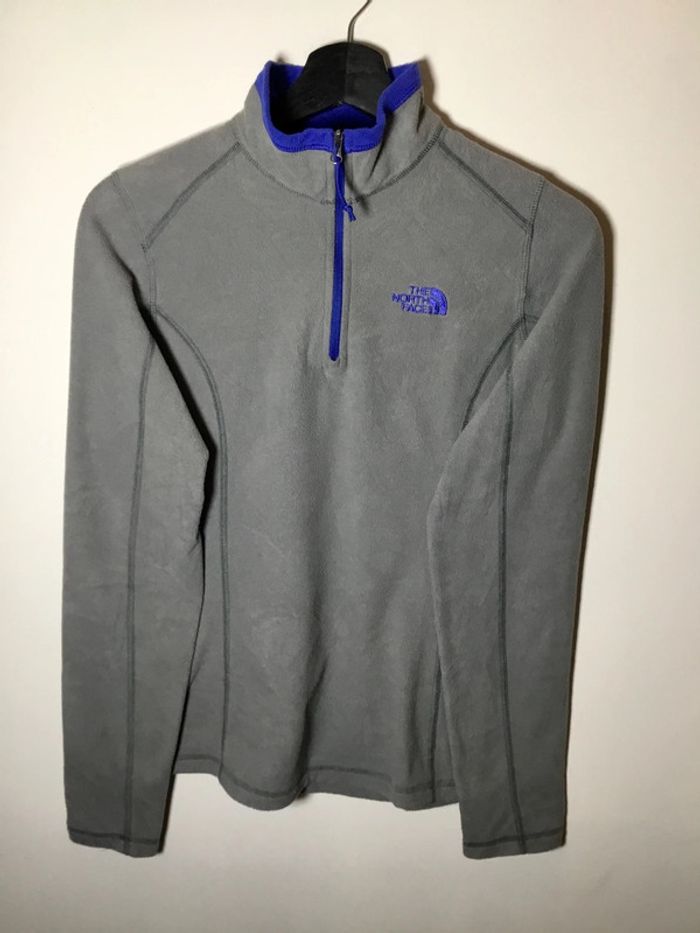 Polaire 1/4 zip pour femme The North Face gris taille S 089