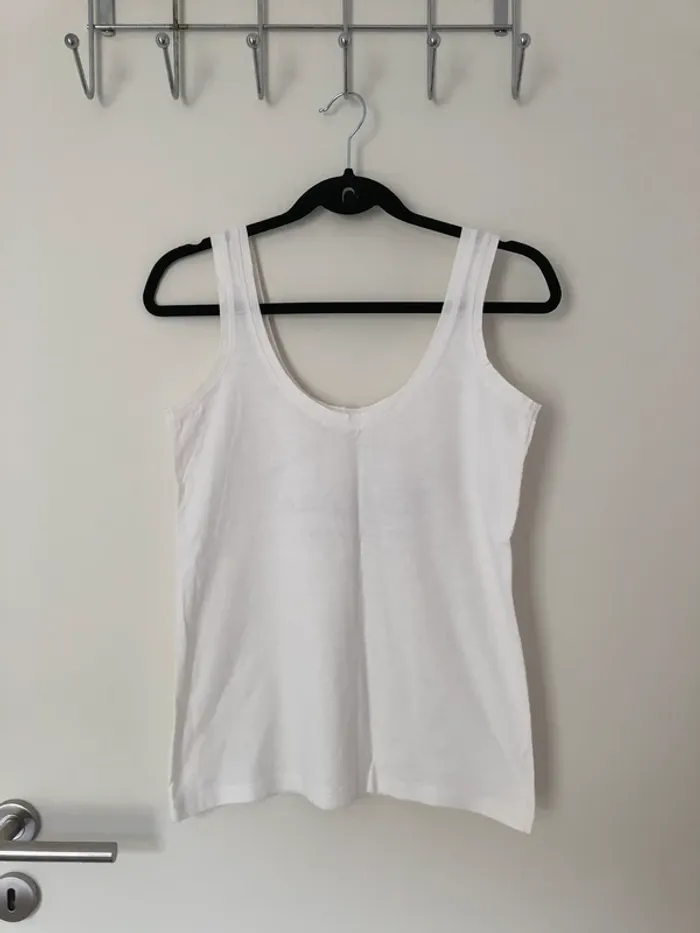 Débardeur blanc Bronzeuse Bizzbee taille S - photo numéro 5