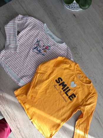 Lot 2 t shirt manches longues