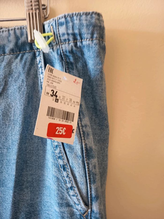 Pantalon denim . Ample . Marque Pimkie. - photo numéro 3
