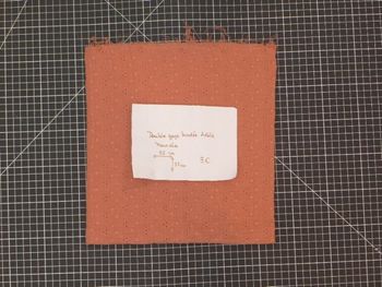 Coupon - Double gaze brodée adele marsala