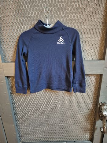 Sous-pull thermique marine Odlo t. 92 cm