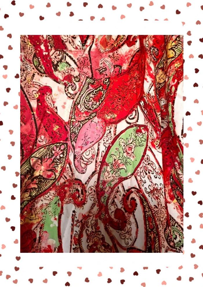 Tunique rouge April Vintage taille unique - photo numéro 4