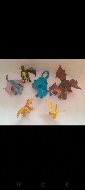Lot de 6 figurines dragon