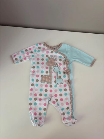 Pyjama été type Sophie la girafe - taille 1 mois