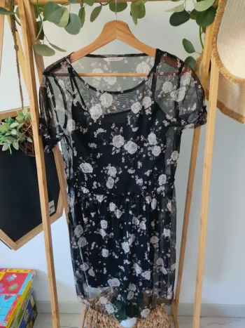 Robe manches courtes Camaïeu S/36