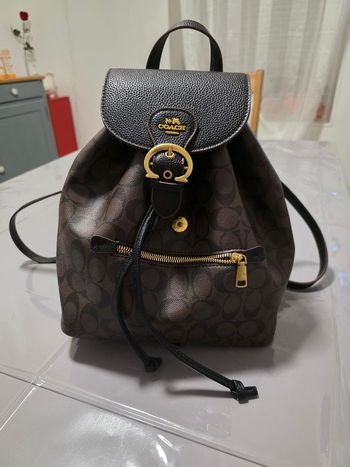 Sac a dos coach marron 