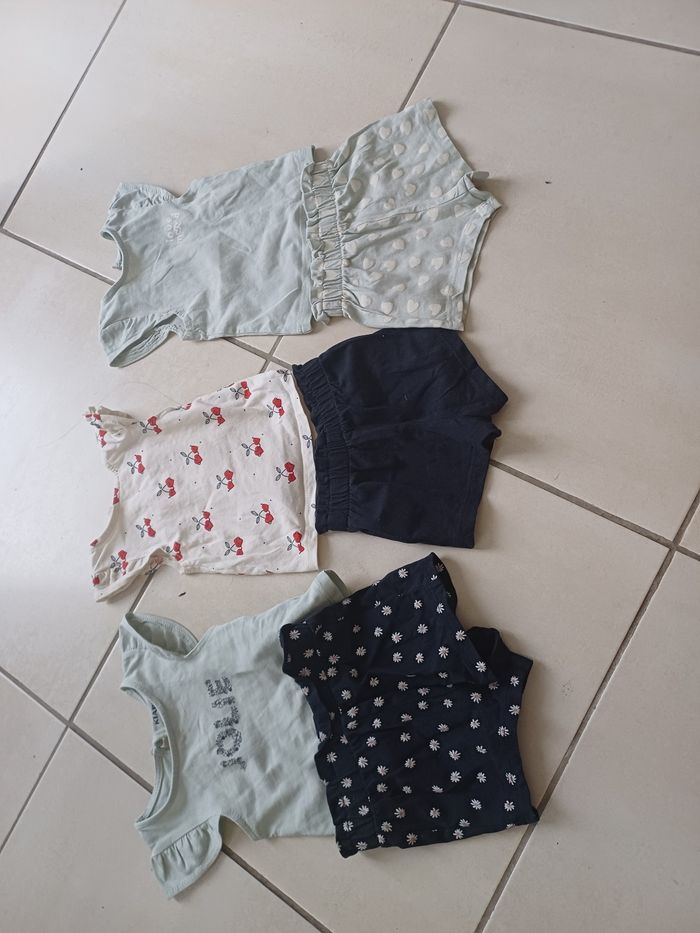 Lot 3 ensembles 2 pièces bébé filles - photo numéro 2