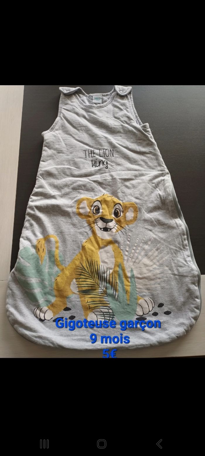 Gigoteuse garçon 9 mois