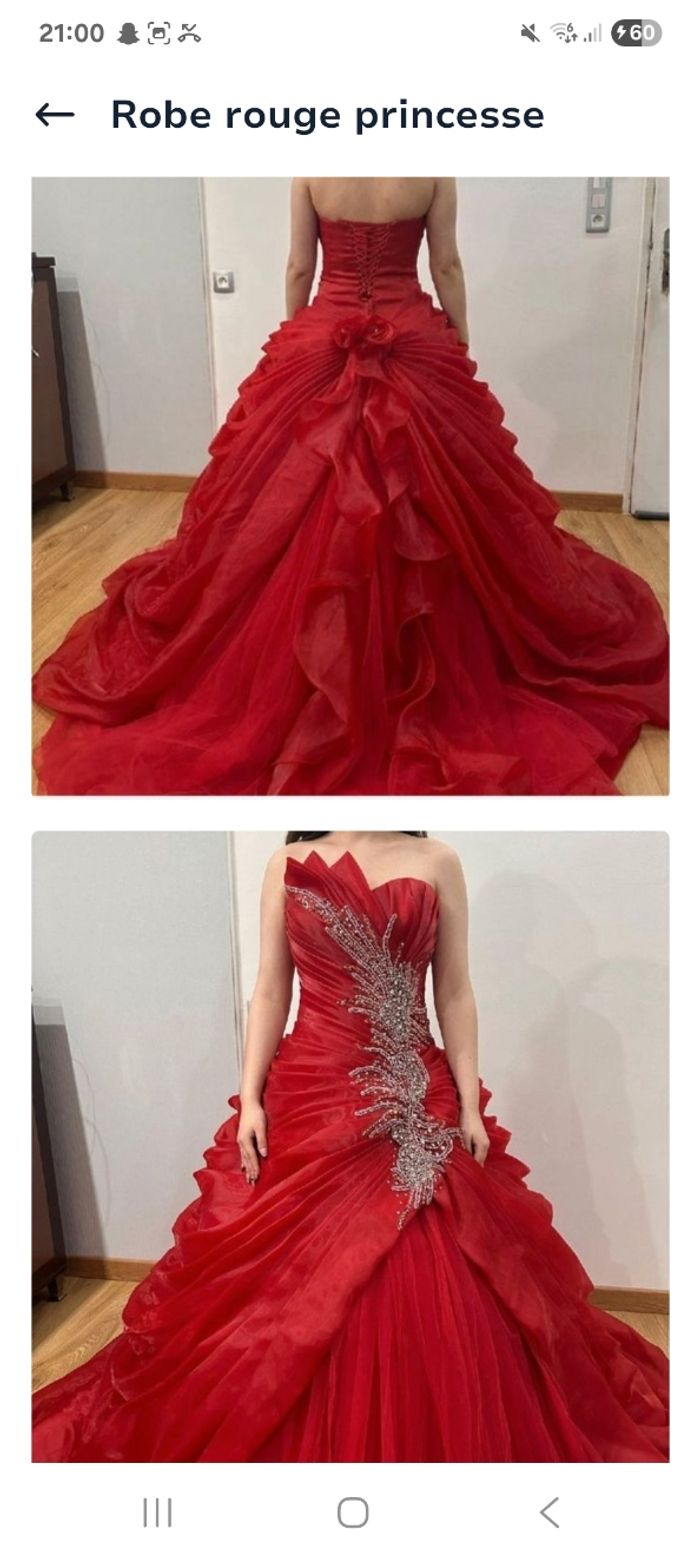 Robe rouge princesse