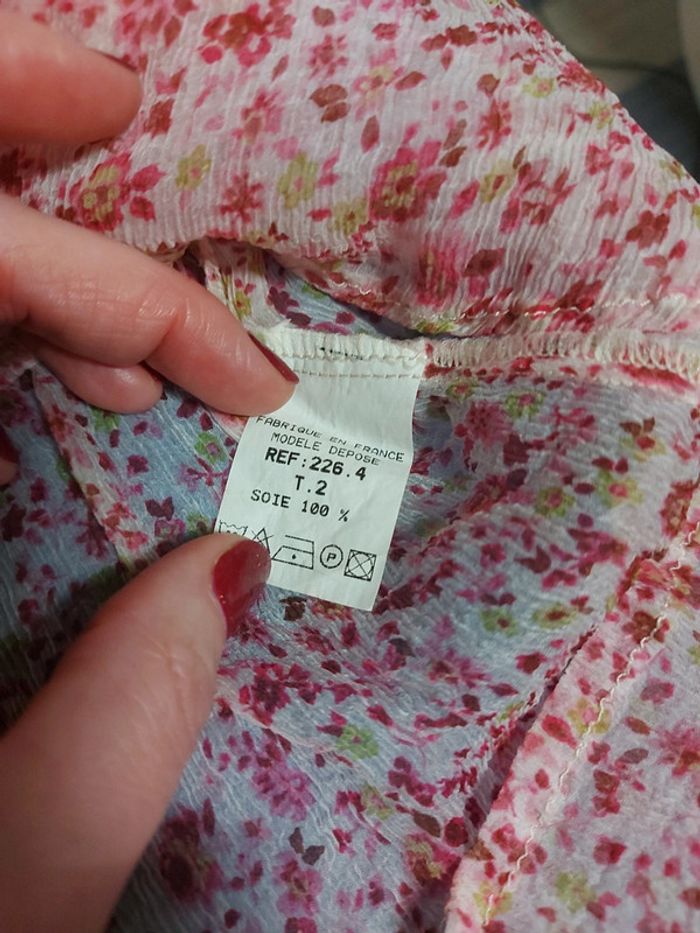 Blouse voile en soie, Morgan taille 38-40 - photo numéro 4