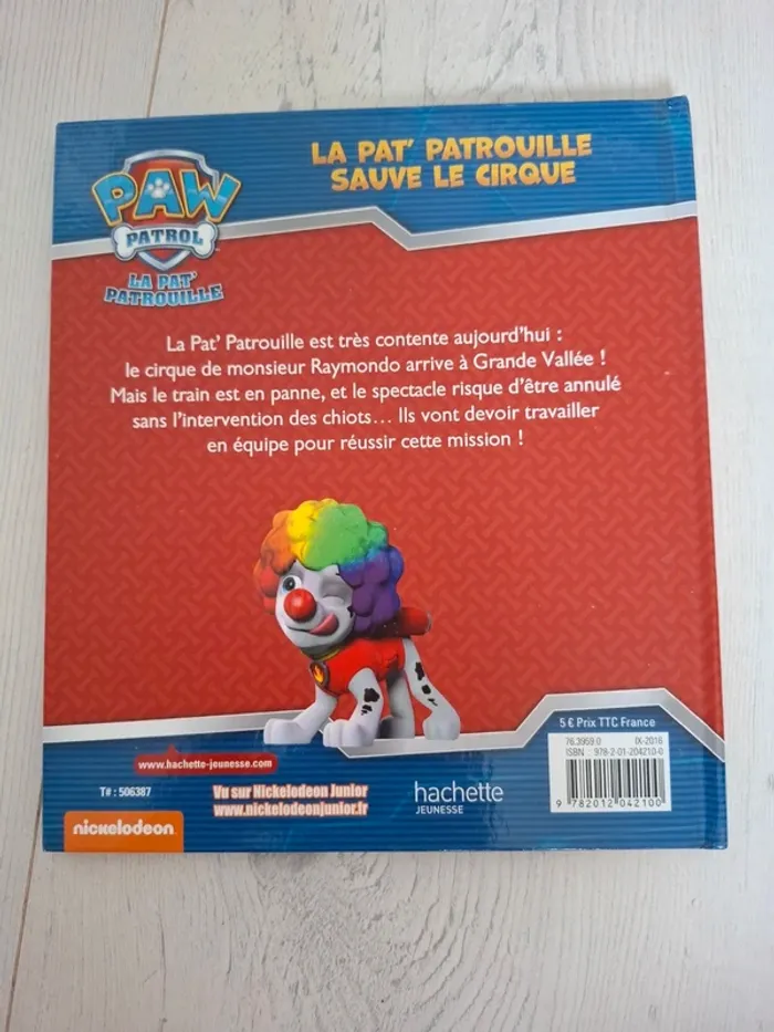 Livre la pat patrouille sauve le cirque - photo numéro 2