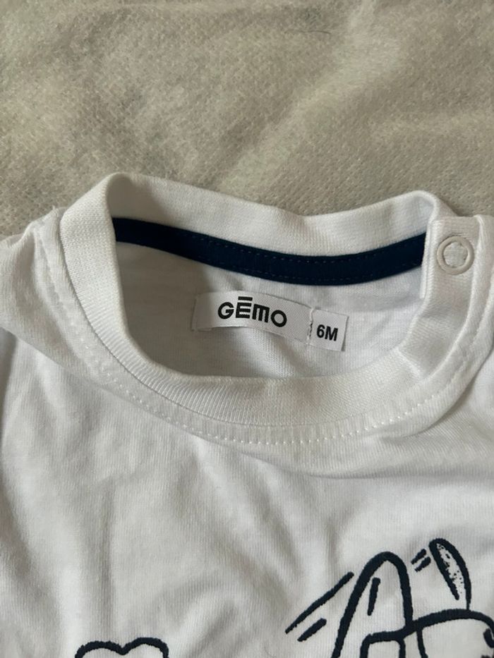 tshirt manches longues 6 mois gemo - photo numéro 2