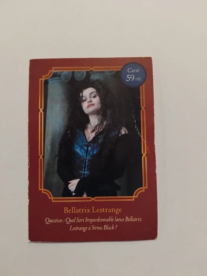 🃏 Carte Harry Potter (Auchan) - Wizarding World - Bellatrix Lestrange 59/90